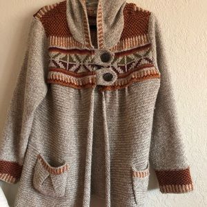 REI wool bohemian boho sweater
